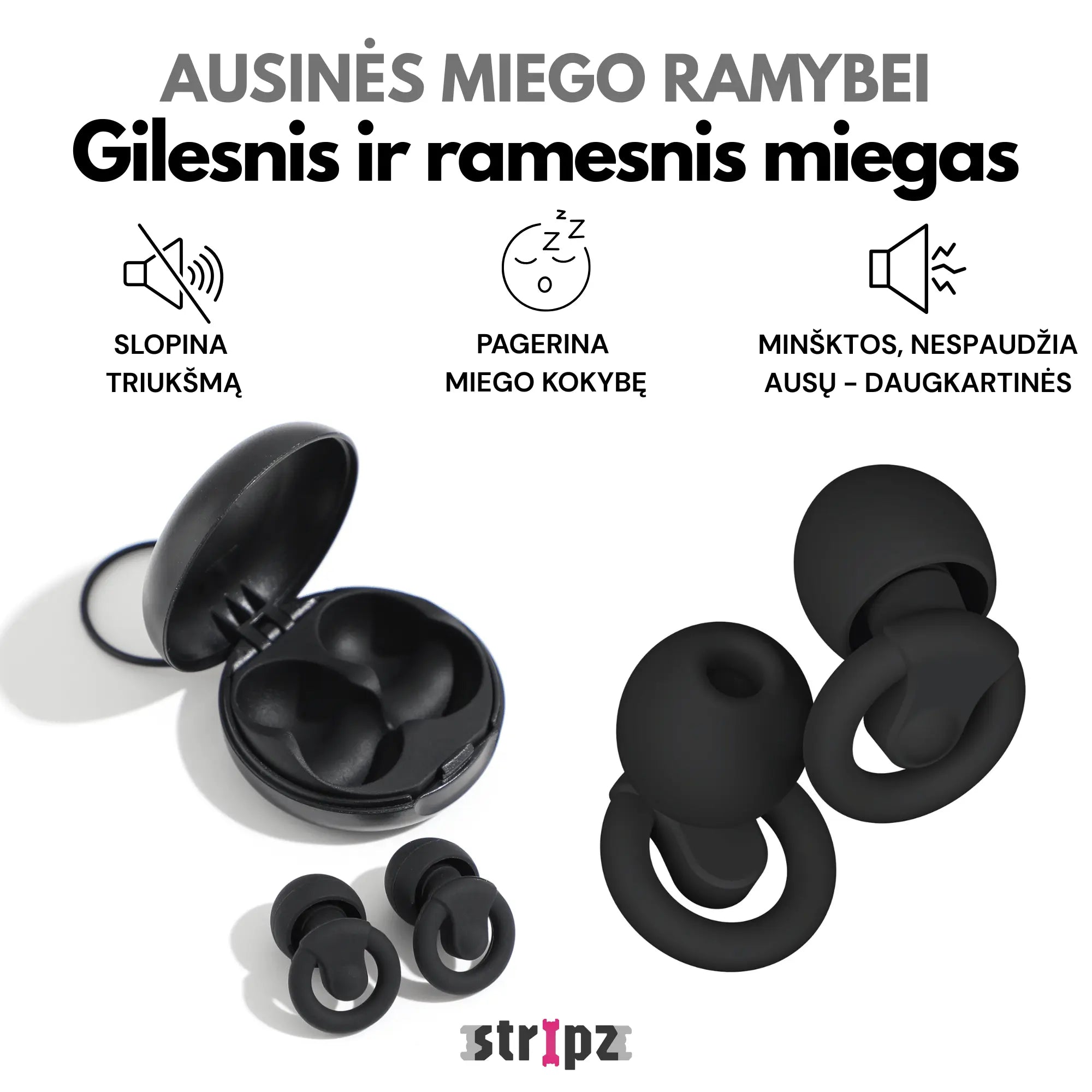 Zestaw Głębokiego Snu STRIPZ™ | Trzy w jednym – system wypoczynku