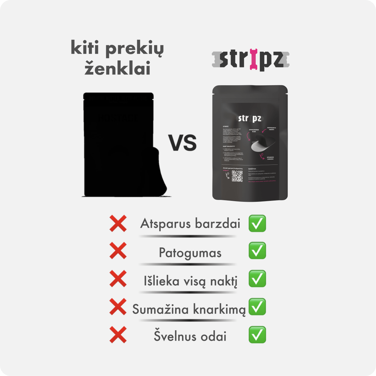Taśmy na usta STRIPZ™ | 1 + 1 w prezencie