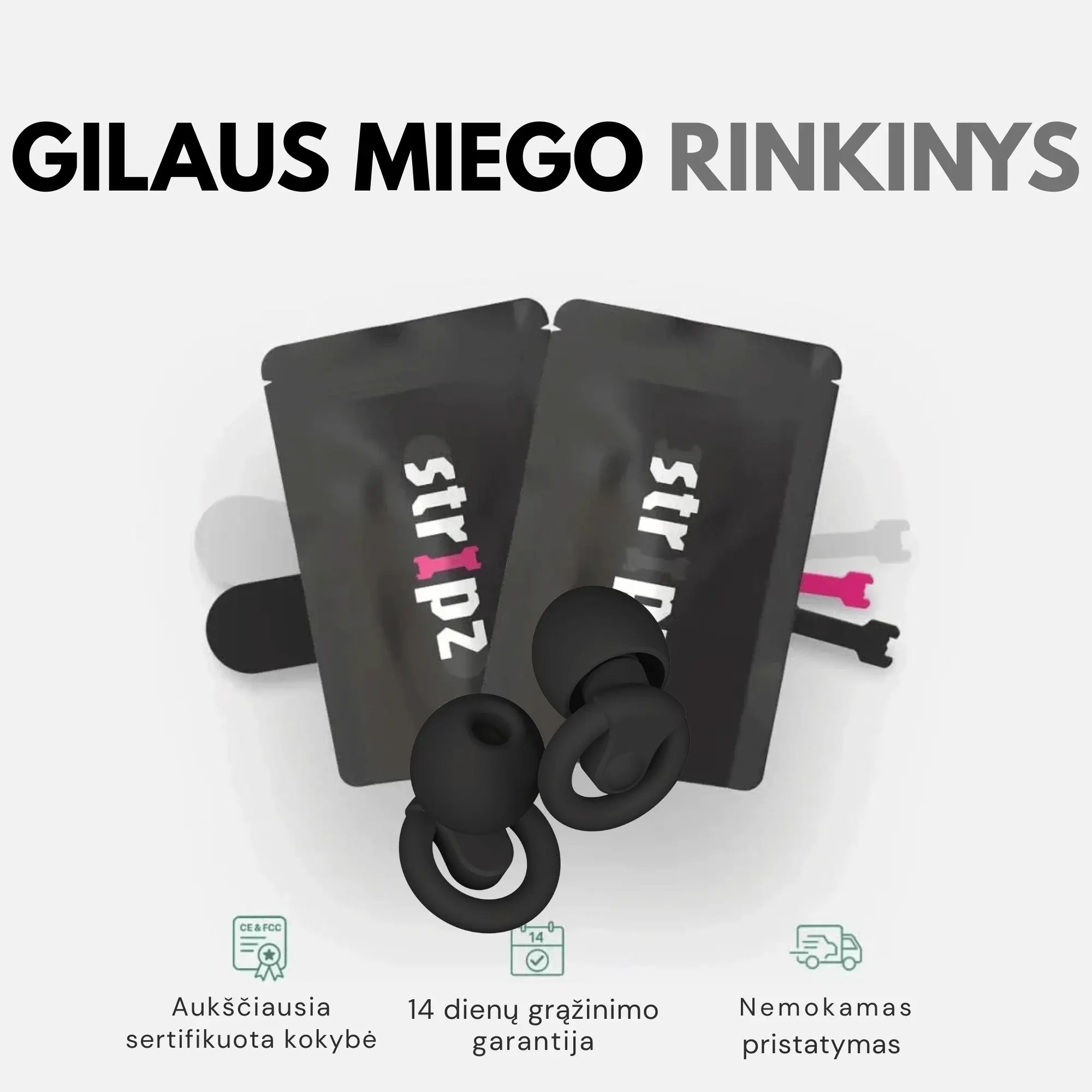 Zestaw Głębokiego Snu STRIPZ™ | Trzy w jednym – system wypoczynku